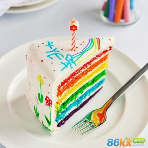 蛋糕:rainbow cake做法