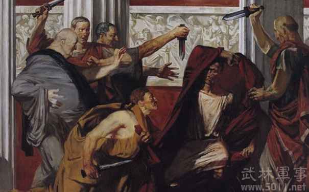 凯撒遇刺画像