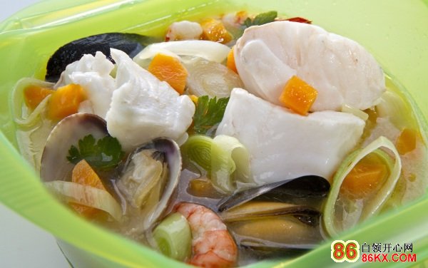 地中海海鲜汤 从厨房到餐桌的10分钟健康烹饪