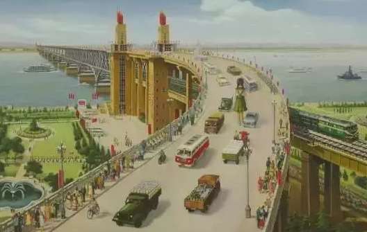 南京长江大桥建成，118辆坦克开过验收