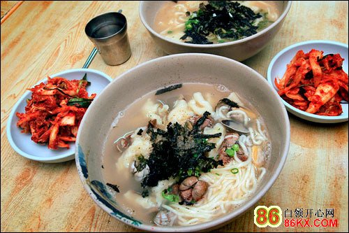 韩国美食：风酱炖切面