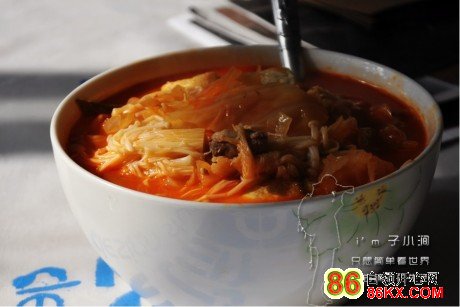 豆腐泡菜汤的做法