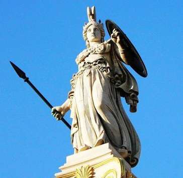 雅典娜：古希腊神话中的智慧、战争、纺织的女神