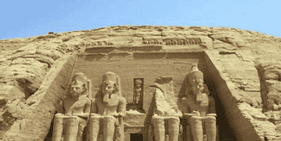 【埃及第一神庙雕像群】埃及第一神庙雕像群 阿布辛贝神庙奇观