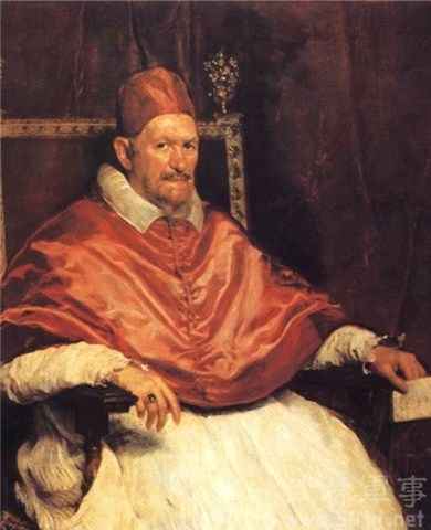 委拉斯开兹的作品《教宗英诺森十世肖像》