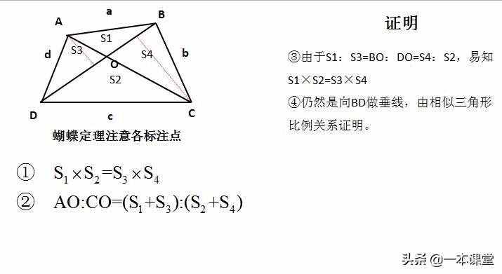 初中数学几何模型中的蝴蝶定理与应用实例