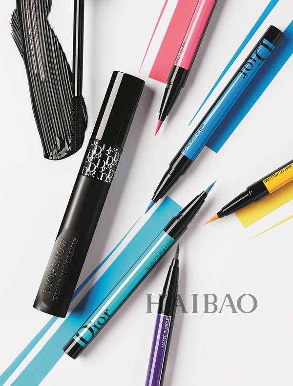迪奥(Dior) 推出全新眼部彩妆产品Diorshow，天才眼线笔、艳盈密睫毛膏让你随心所欲演绎各种色彩