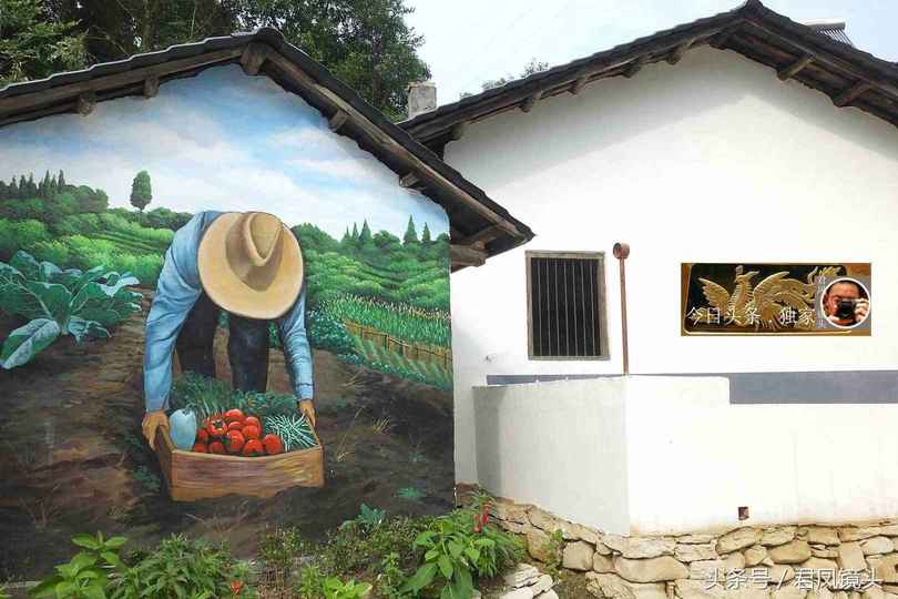 农村墙画（乡村摄影趣图：墙画为农房美容）