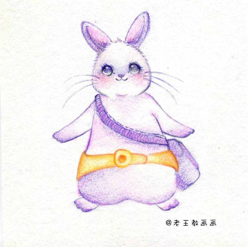 玉兔怎么画（教你画一只小玉兔！）