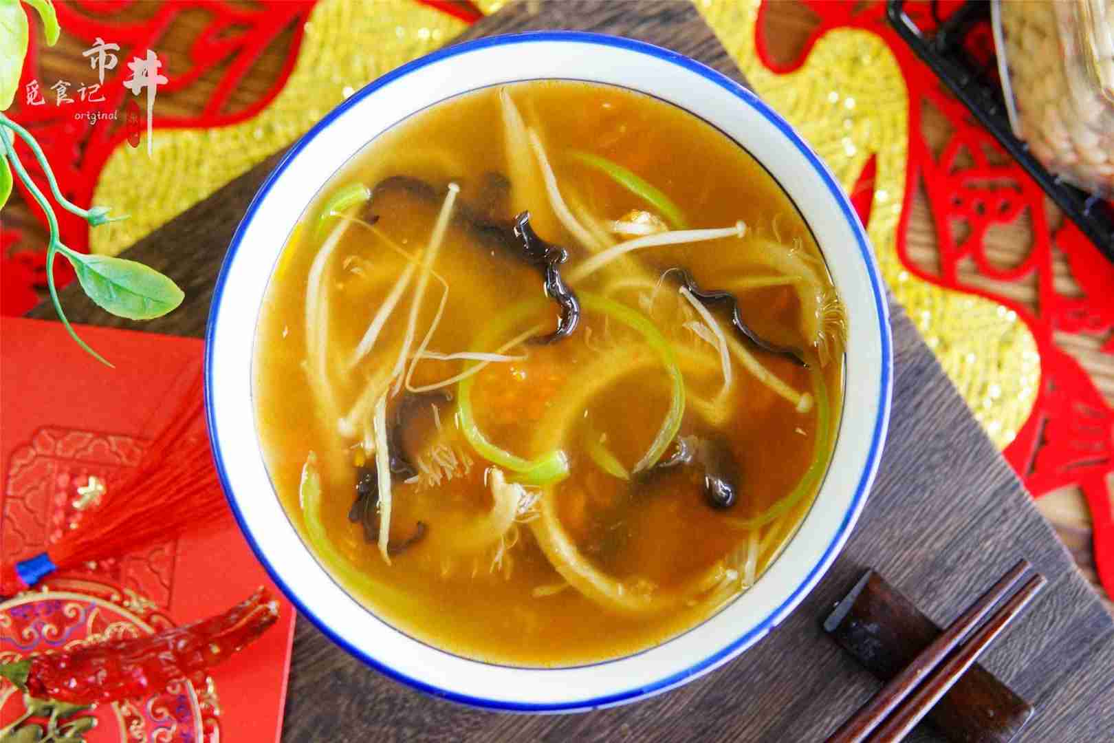 春节吃的油腻，教你做“酸辣肚丝汤”，酸辣开胃，喝一次就忘不了