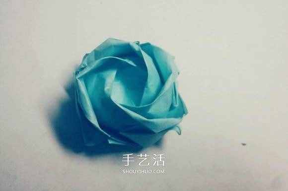 折玫瑰（详细川崎玫瑰折纸过程图解）