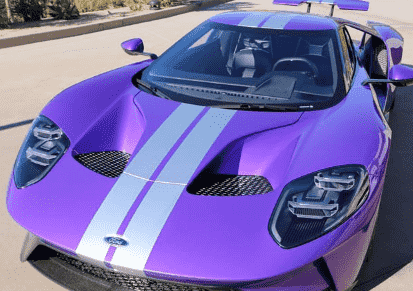 IndyCar司机展示了令人惊叹的紫色福特GT