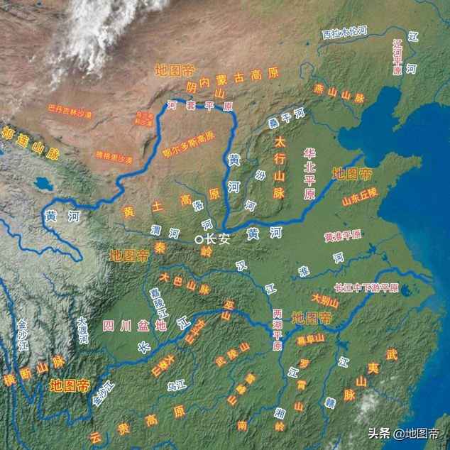 中国汉朝地图（幅图快速看210年间西汉从建立到灭亡）