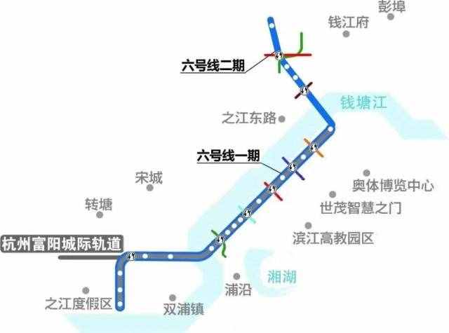 杭州地铁6号线站点（地铁6号线车站站名与位置公布！）