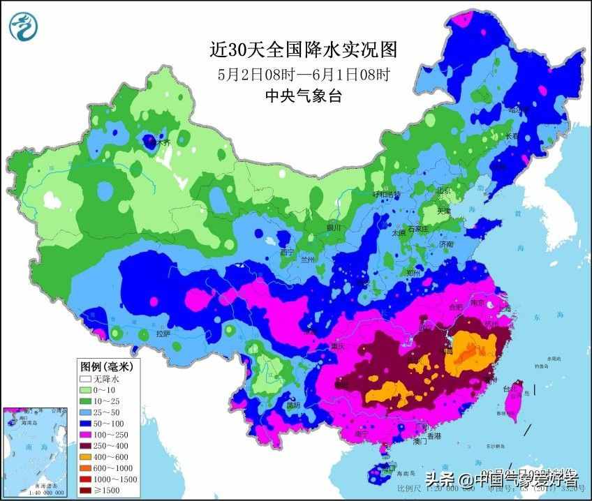 雨量破千！广东特大暴雨来补水，江南还是雨太多！预报：上旬多雨
