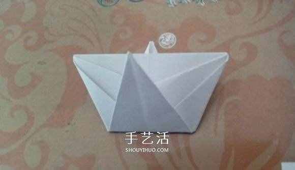 最简单元宝的叠法图解 怎么折纸元宝的方法 -www.shouyihuo.com