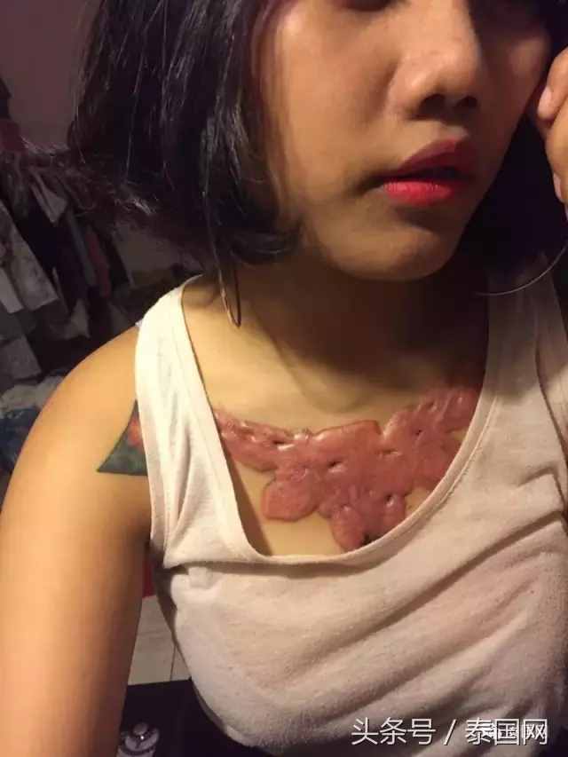 泰国女大学生洗纹身，结果变这样