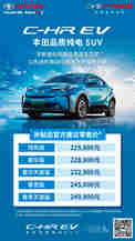 车市资讯：广汽丰田C-HR EV上市 补贴后22.58-24.98万