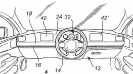 沃尔沃授予方向盘可在仪表板上滑动的专利