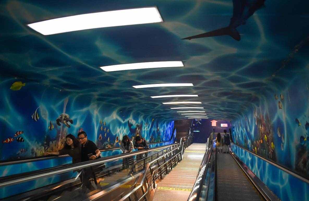 上海外滩观光隧道，50元门票走一次，3分钟走完，游客嫌贵却喜欢