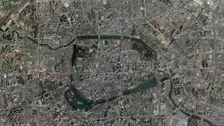 卫星地图上的安徽合肥，城市建成区很大，安徽第一城实至名归