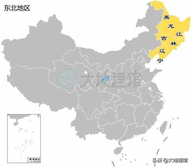 一组地图看中国六个地理大区：华北东北华东中南西南西北