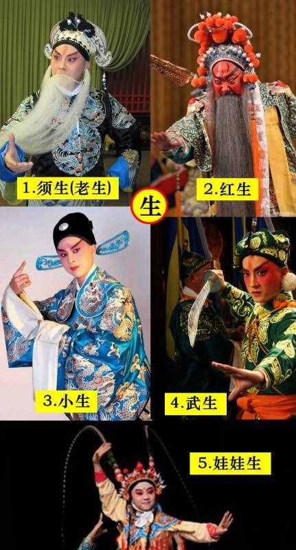 "一目了然"，京剧中的五大角色：生、旦、净、末、丑。