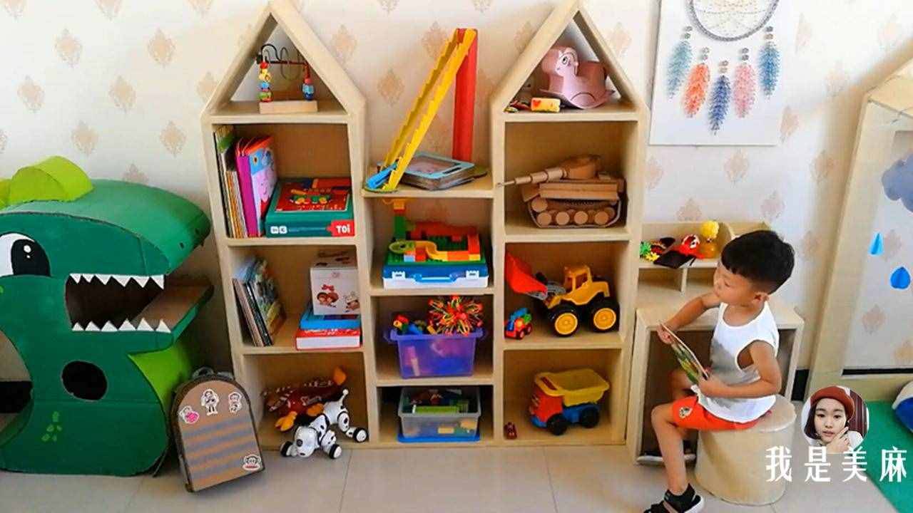 爸爸用废纸箱给儿子做了24个玩具，做法简单，一学就会，先收藏了