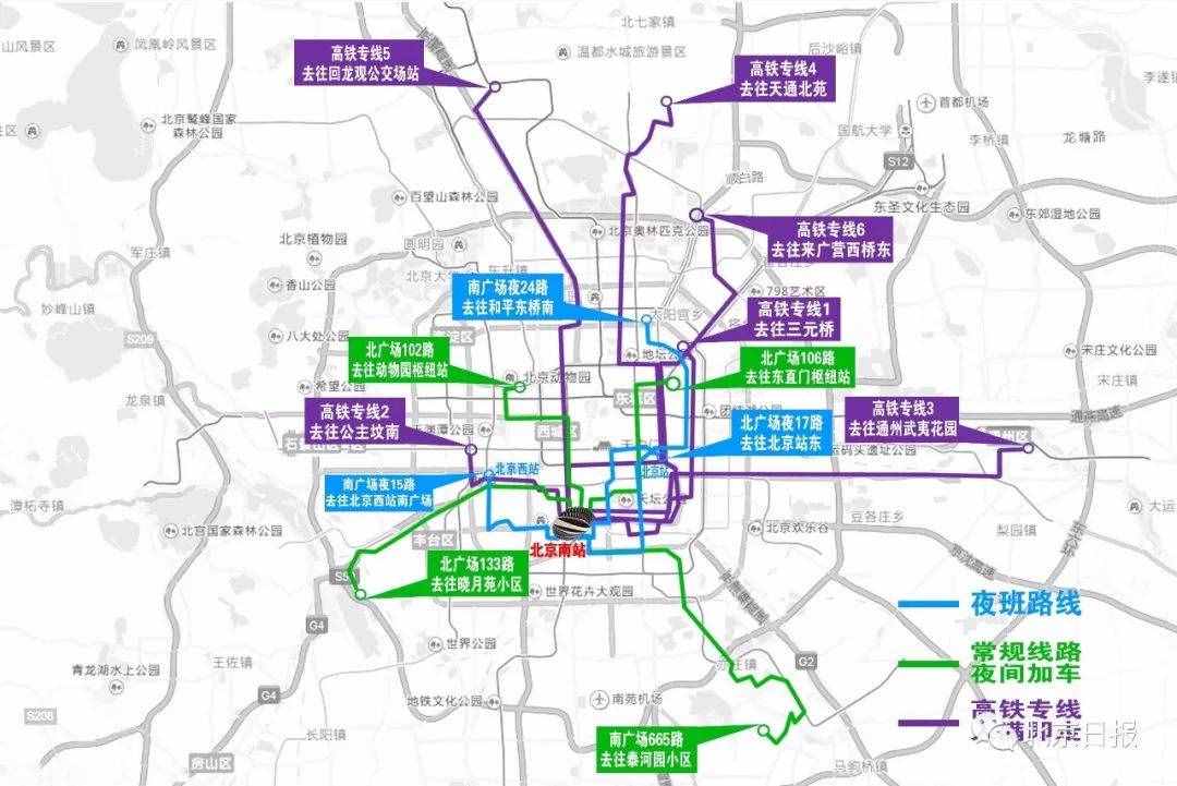 「提示」北京南站公交增高铁专线，直通天通苑、回龙观……