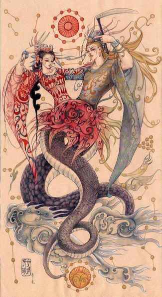 中国古代神话传说中，伏羲女娲本是兄妹，为何却结为了夫妻？
