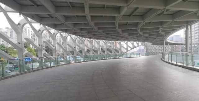 空中花园既视感，春花人行天桥被赞为深圳最美人行天桥